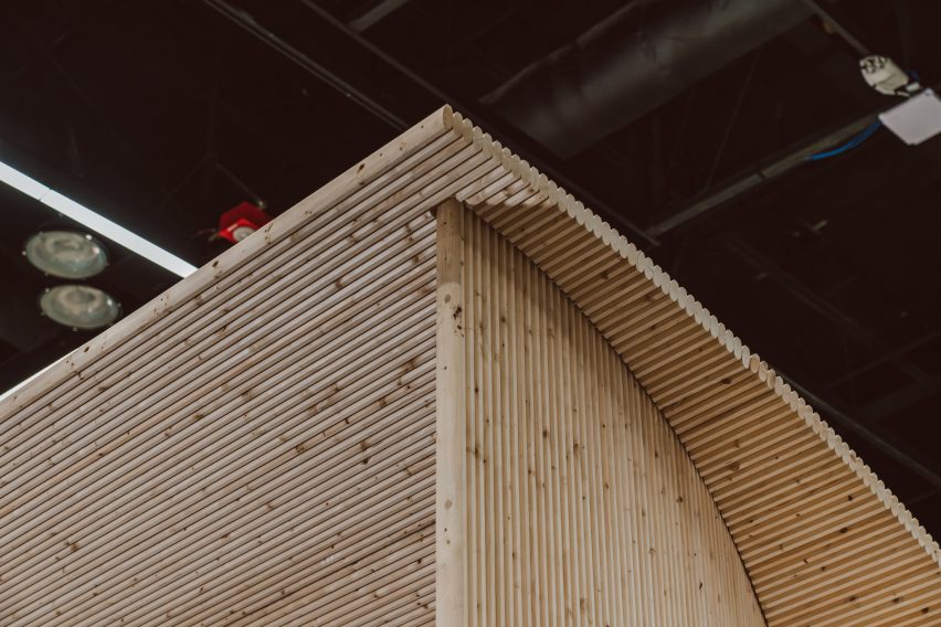 flat lake trout wood pavilion