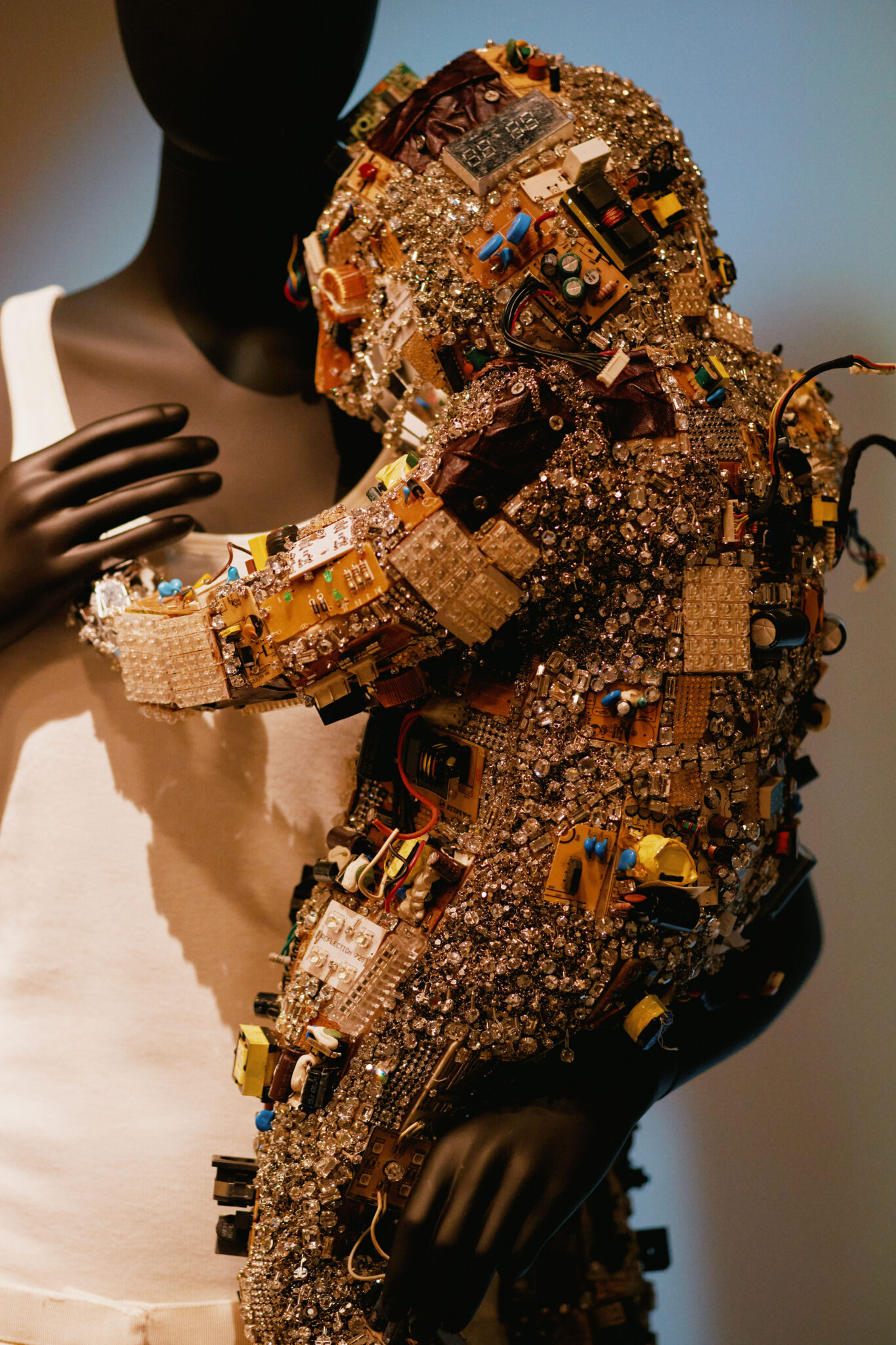 Installation view of ``Schiaparelli: Fashion Becomes Art'' at the V&A Museum in London