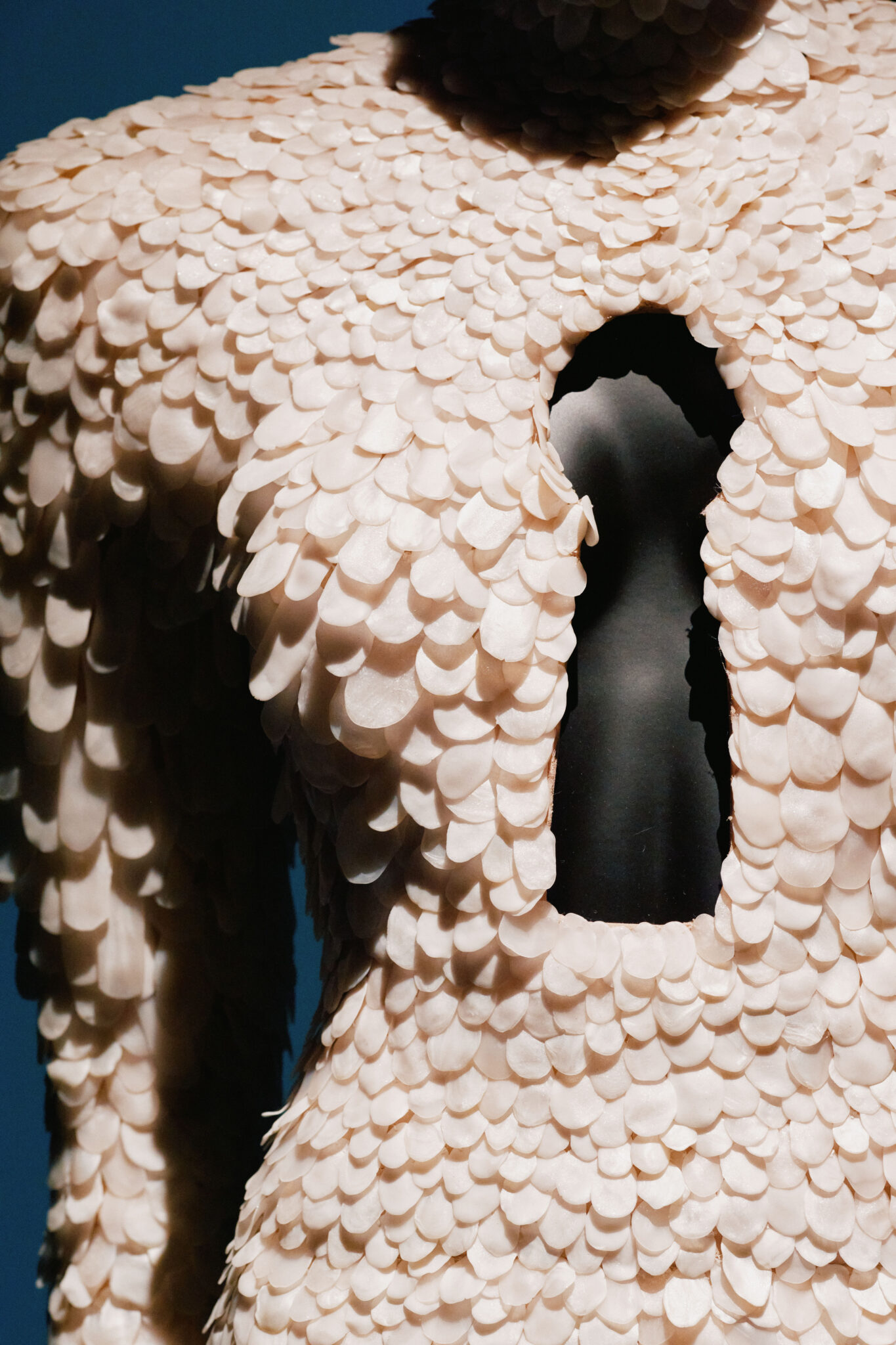 Installation view of ``Schiaparelli: Fashion Becomes Art'' at the V&A Museum in London