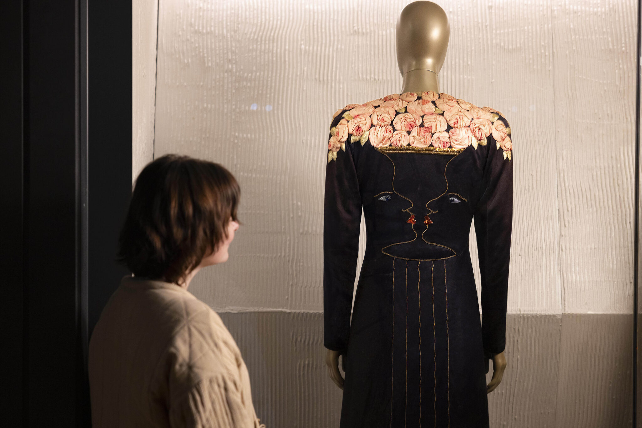 Installation view of ``Schiaparelli: Fashion Becomes Art'' at the V&A Museum in London