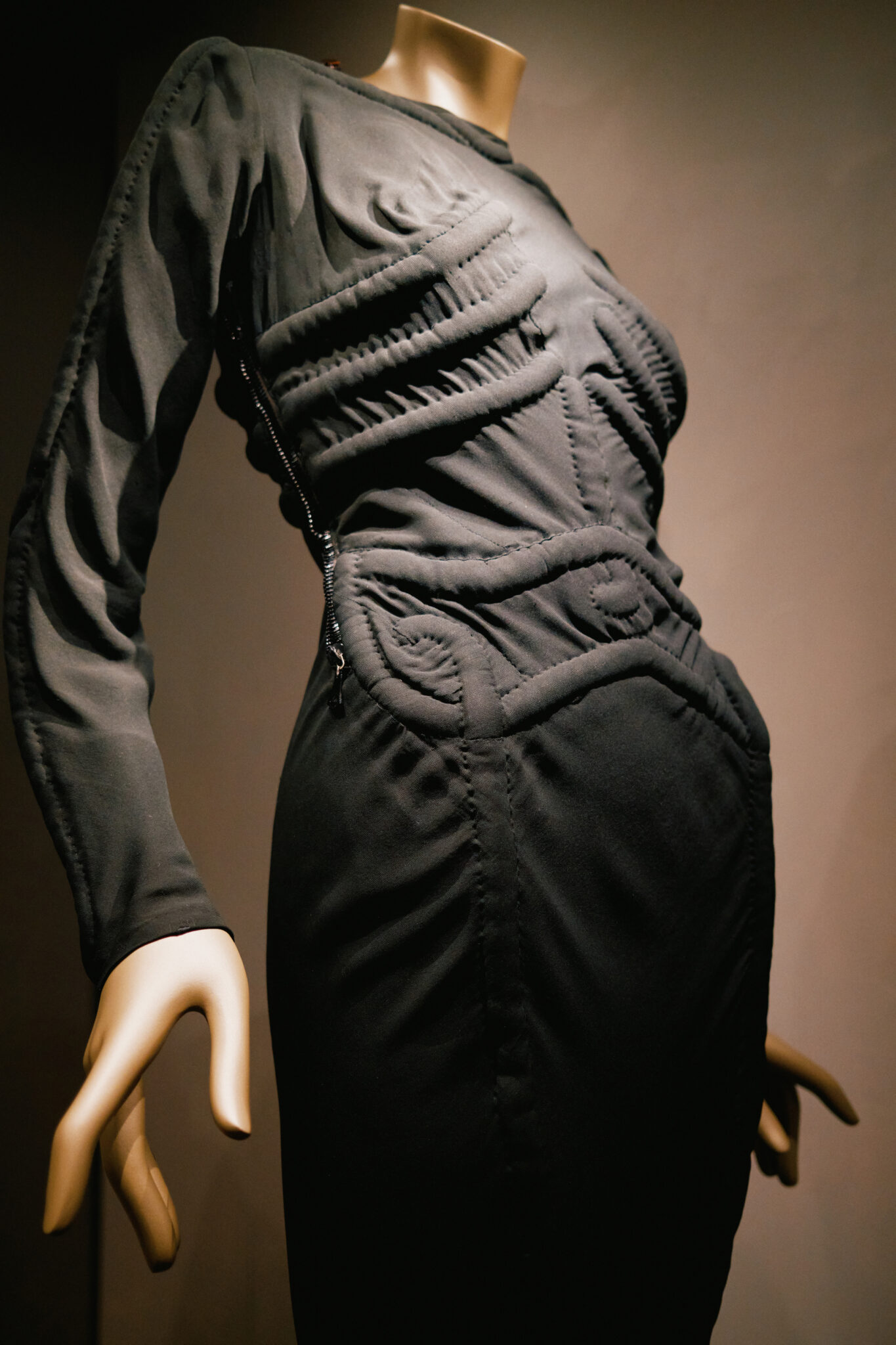 Installation view of ``Schiaparelli: Fashion Becomes Art'' at the V&A Museum in London