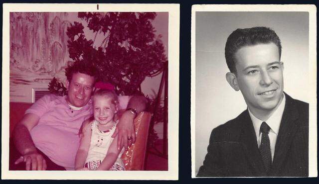 old-pics-marty-joyce-layers2.jpg Left: Martin Hochheiser pictured decades ago with niece Joyce Stout. Right: A photo of Hochheiser from his youth.