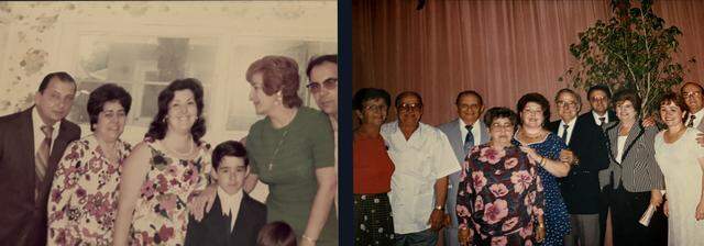 julia-rosendo-combo-layers2.jpg Rosendo and Julia Padilla with family and friends in undated pictures. The couple is seen on the far left in the photo to the left. At right, Rosendo is third from left in a gray suit, with his wife standing in front of him.