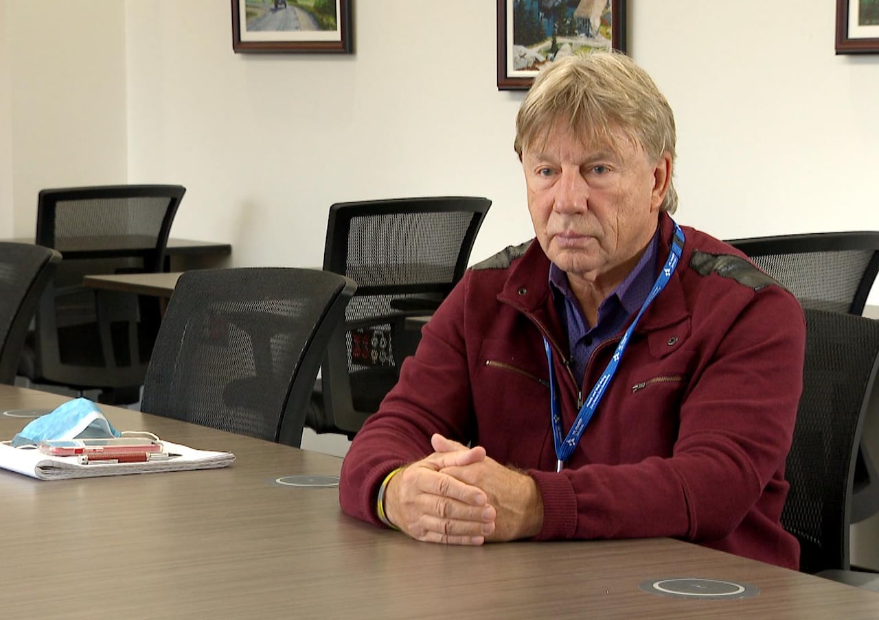 man sitting at the table