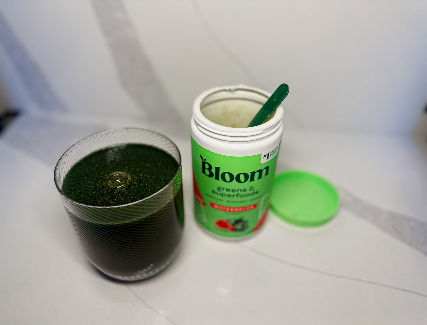 Bloom Nutrition's vegetable and superfood powders claim to aid digestion, bloating, and energy. 