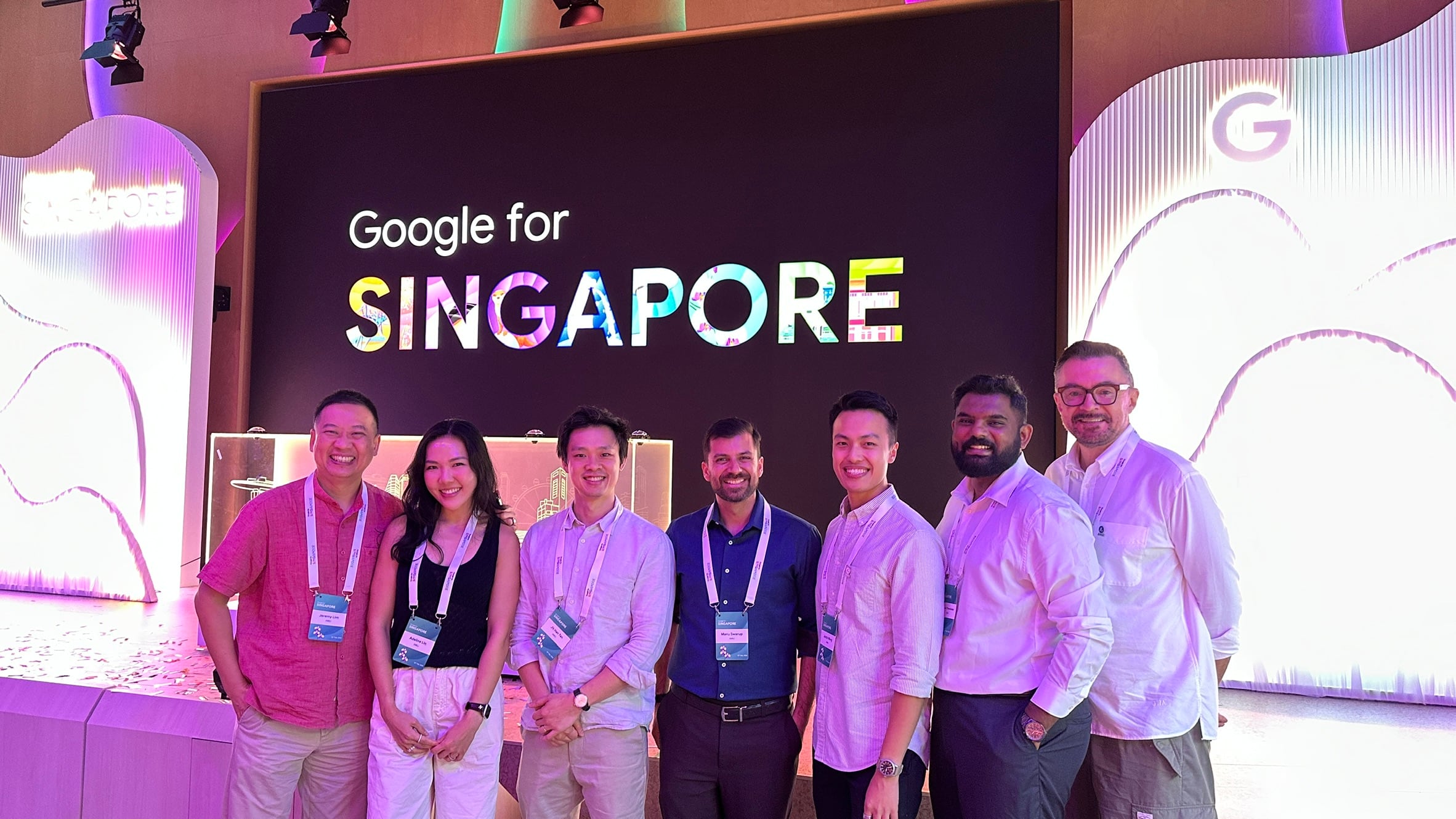 AMILI Founder and CEO Dr Jeremy Lim (first from left) attended the Google for Singapore event on February 10.
