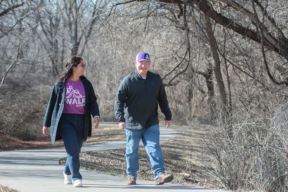 More than 4,000 people participate in Walk Kansas each year, an eight-week health challenge offered through the Kansas Extension Office. Local health care workers can help direct Kansans to Walk Kansas and other programs offered locally. Photo courtesy of K-State Extension